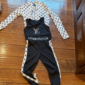 Louis Vuitton Monogram Black and White Set